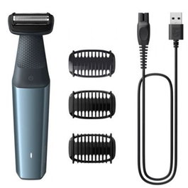 Philips Recortadora Corporal BG3027 05 para Hombre, Color Azul y Gris